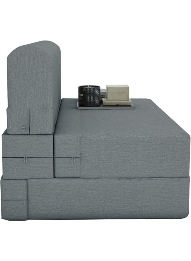 Zayn comforts Multi-Functional Single Sofa Bed in Grey - Image 5