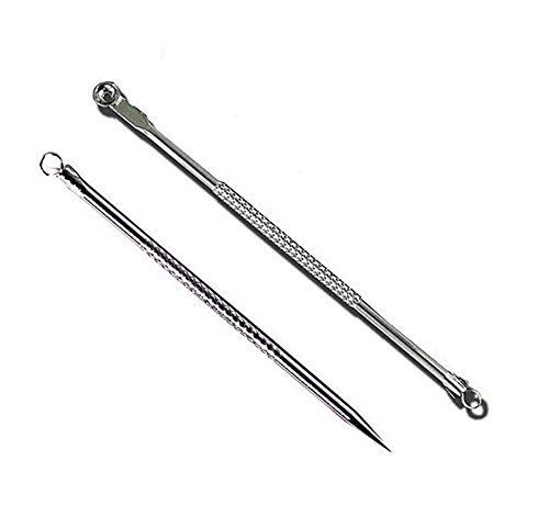 CHEM-AB ENTEREPIRSE CHEMAB ENTEREPIRSE Stainless Steel Blackhead Remover Needle Round And Pointed Tip Set of 2 Pcs - Image 2