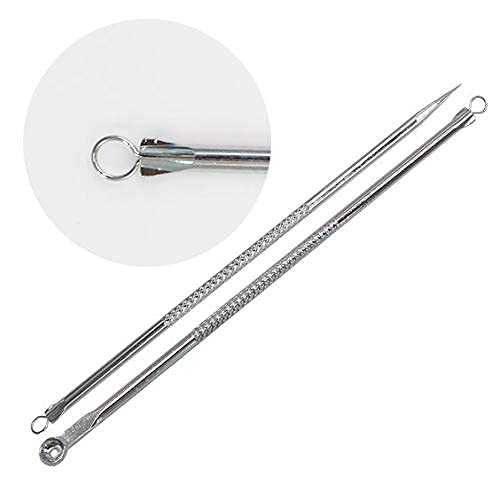 CHEM-AB ENTEREPIRSE CHEMAB ENTEREPIRSE Stainless Steel Blackhead Remover Needle Round And Pointed Tip Set of 2 Pcs - Image 3