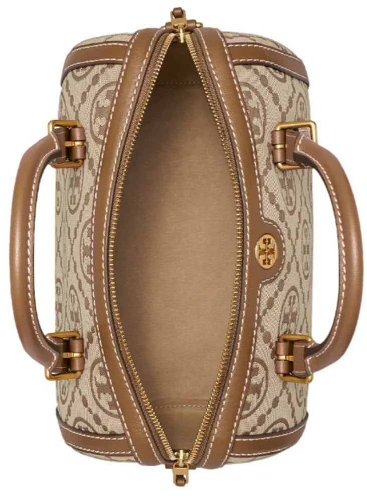 حقيبة TORY BURCH T Monogram Jacquard Barrel كبيرة - Image 5