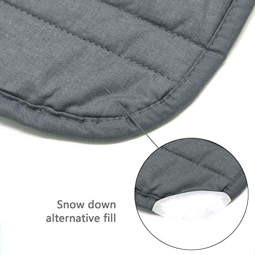Ramesses Bed Skirt King Size with 14 inch Drop,Blended Quilted Bedframe Cover, Box Spring Cover,Wrap Around Bed Skirt,Fade Resistant Dust(Charcoal, King) - Image 3