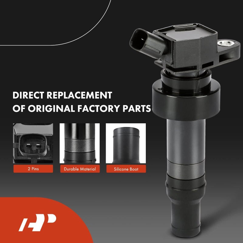 A-Premium Set of 4 Ignition Coil Pack and Iridium Spark Plugs Compatible with Hyundai Veloster 2012-2017, Accent & Kia Rio Soul 2012-2019, 1.6L Naturally Aspirated - Image 3