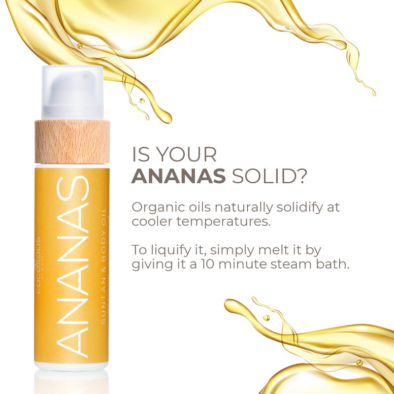 COCOSOLIS ANANAS Tanning Bed Lotion Accelerator - Organic Tanning Lotion with vitamin E & Pineapple Scent Ð® Tanning Oil Enhancer For a Rich Chocolate Tan - Nourishing Body Lotion (6.76 fl oz) - Image 4