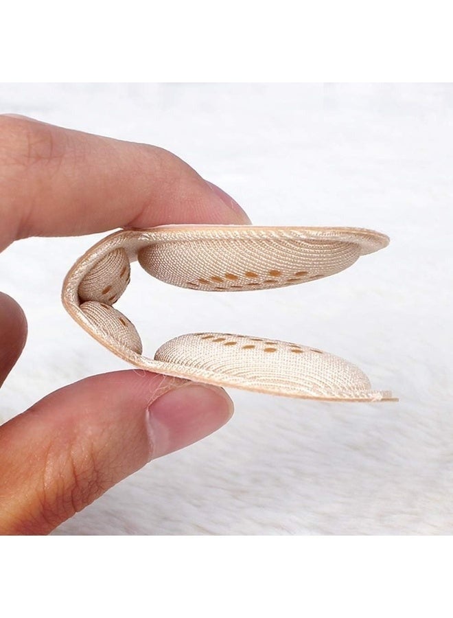 Happy Home 4 Pack Silicone Heel Grips Liner Cushions Inserts for Loose Shoes, Heel Pads Snugs for Shoe Too Big Men Women, Filler Improved Shoe Fit and Comfort, Prevent Heel Slip and Bliste (Black-Biege) - Image 5