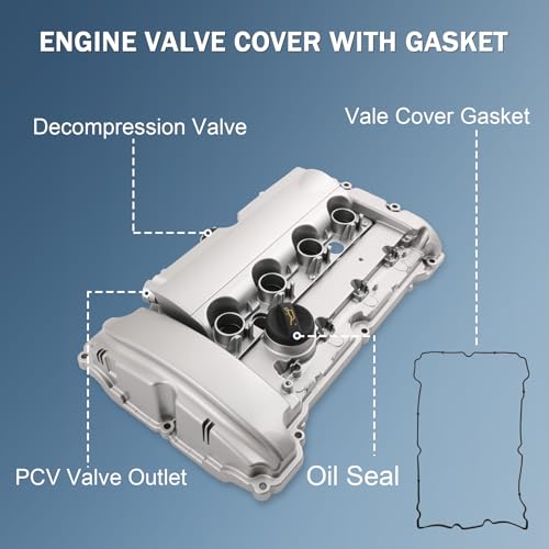 JDMSPEED Upgraded Aluminum Engine Valve Cover with Gaskets 11127646555 Replacement for Mini Cooper S JCW R55 R56 R57 R58 R59 1.6L N14 Turbocharged Engine Replace 11127561714, 11127572854, 11127585907 - Image 4