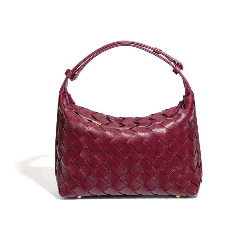 Women's Handwoven PU Tote Bag - Image 5