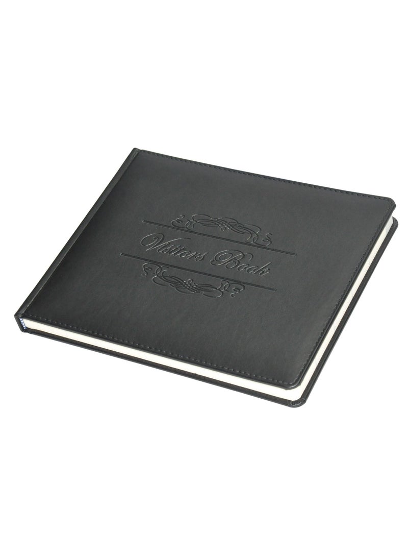 FIS دفتر الزوار التنفيذي لـ FIS، غلاف إيطالي من البولي يوريثين مع خياطة، ورق عاجي، 100 جرام لكل متر مربع، زوايا مستديرة، إنجليزي، 120 ورقة، المقاس: 200 × 250 مم - FSCLEXVI01 - Image 1