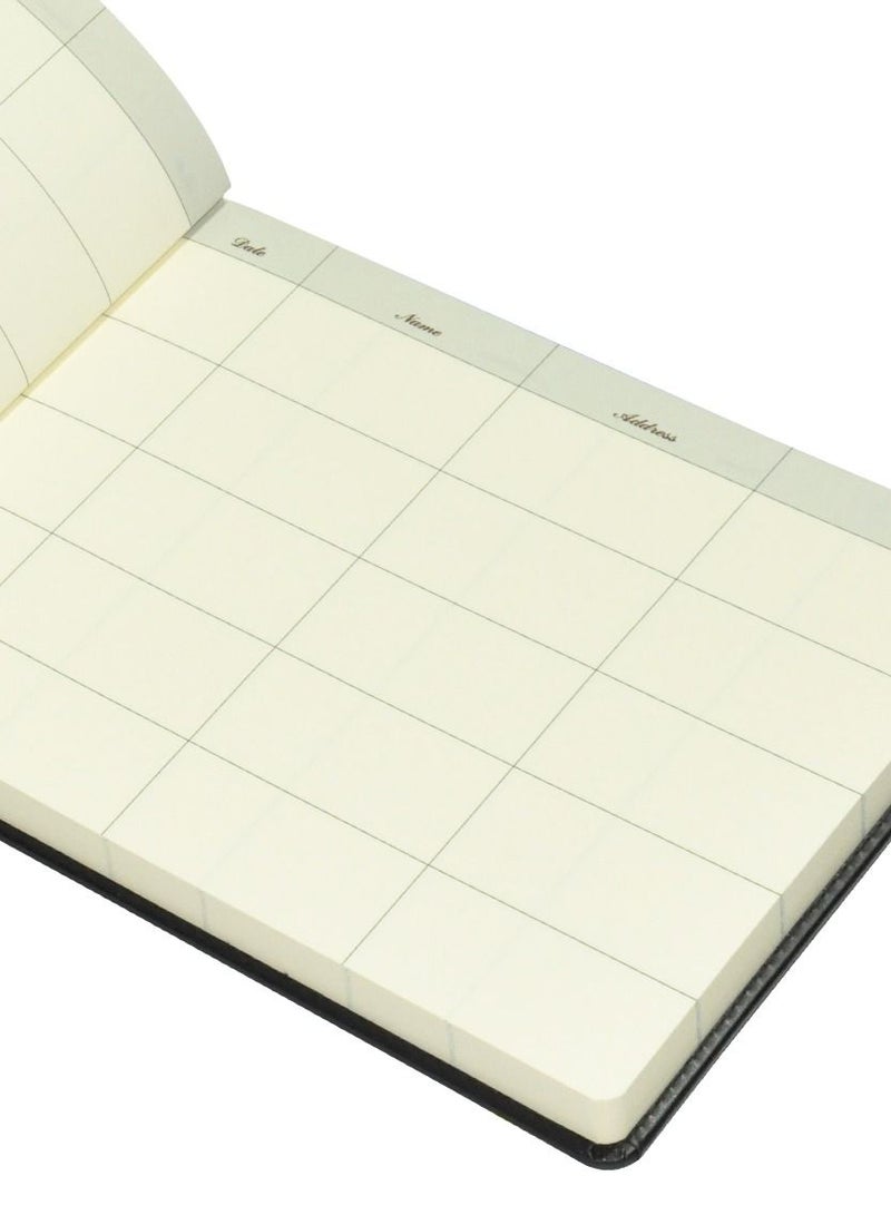 FIS دفتر الزوار التنفيذي لـ FIS، غلاف إيطالي من البولي يوريثين مع خياطة، ورق عاجي، 100 جرام لكل متر مربع، زوايا مستديرة، إنجليزي، 120 ورقة، المقاس: 200 × 250 مم - FSCLEXVI01 - Image 4