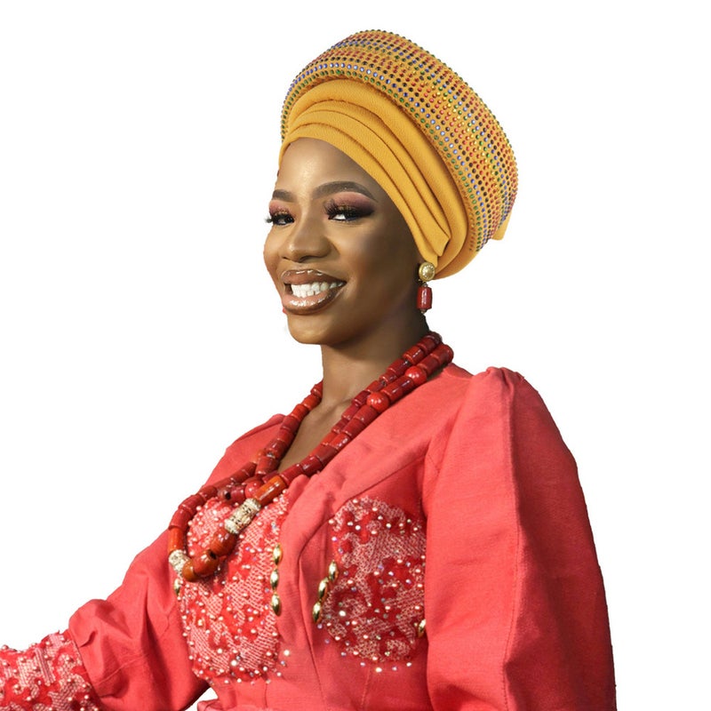 New Turban Cap Three Layer Braid Floral Ten Color Hat - Image 1