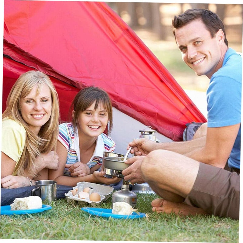Portable 4 Piece Camping Cookware Set Non Stick Pan Pot Teapot for Outdoor Picnic - Image 4