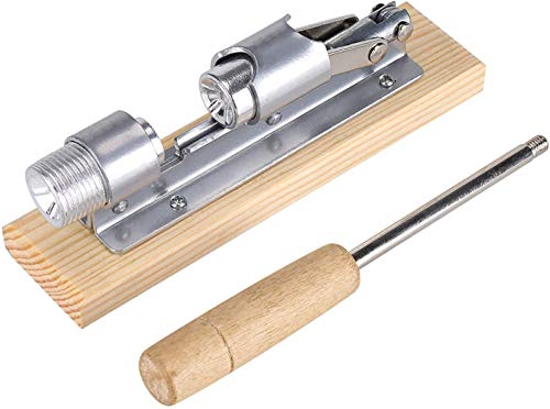 THW® Heavy Duty Nutcracker Manual Mechanical Lever Walnut Plier Shell Breaker with Wood Base & Handle for Hazelnuts Almonds Brazil Nuts Pecan - Image 4