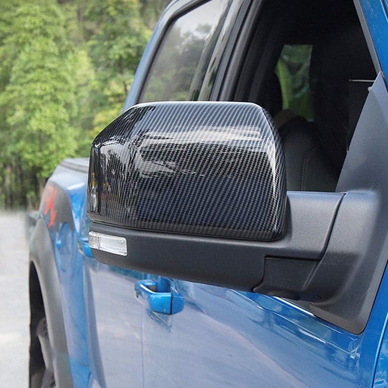 Boltry Carbon Fiber Print Side Mirror Cover for Ford F150 (2015-2020) - Image 5