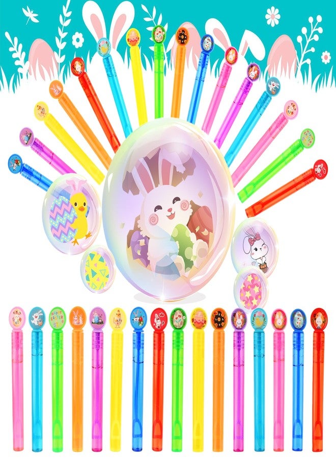ritastar Mini Bubbles for Kids Party Favors,32 PCS Small Bubble Wands Toys Bulk for Classroom Prize,Birthday Goodie Bag Stuffers,Bubble Blower Toy Sticks - Bubble Solutions,Easter Bunny Eggs Basket Essentials - Image 1