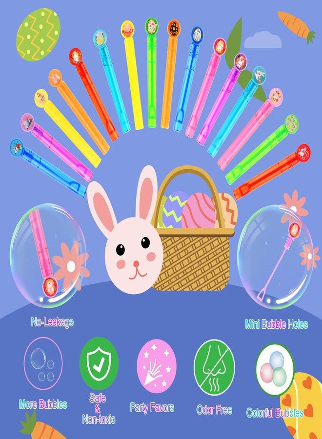 ritastar Mini Bubbles for Kids Party Favors,32 PCS Small Bubble Wands Toys Bulk for Classroom Prize,Birthday Goodie Bag Stuffers,Bubble Blower Toy Sticks - Bubble Solutions,Easter Bunny Eggs Basket Essentials - Image 3