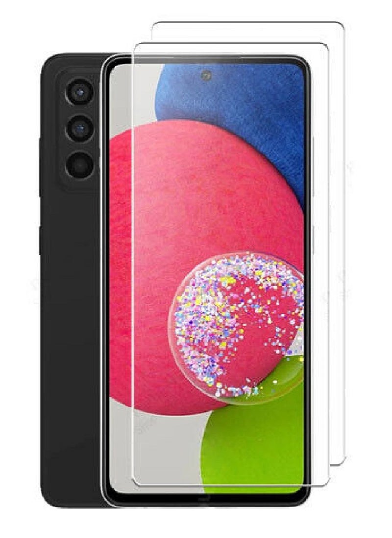 Super 2 قطع واقي شاشة زجاجي مقسى شفاف مصمم لهاتف سامسونج جالاكسي A52s تغطية كاملة للشاشة وخالي من الفقاعات - Image 1