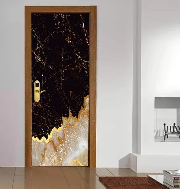 DECOR PRODUCTION Door Wallpaper | Strong PVC Material Decorative Sticker | Wallpaper for Home Doors/Almirah, Home Decor Items etc (Self Adhesive Door Deca, 30x76 Inch)_26 - Image 2