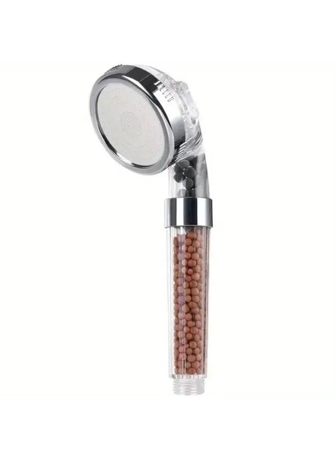 High Pressure Triple Adjustable Shower Head 80mm Stainless Steel Reinforced Filter 3 Spray Modes - Image 1