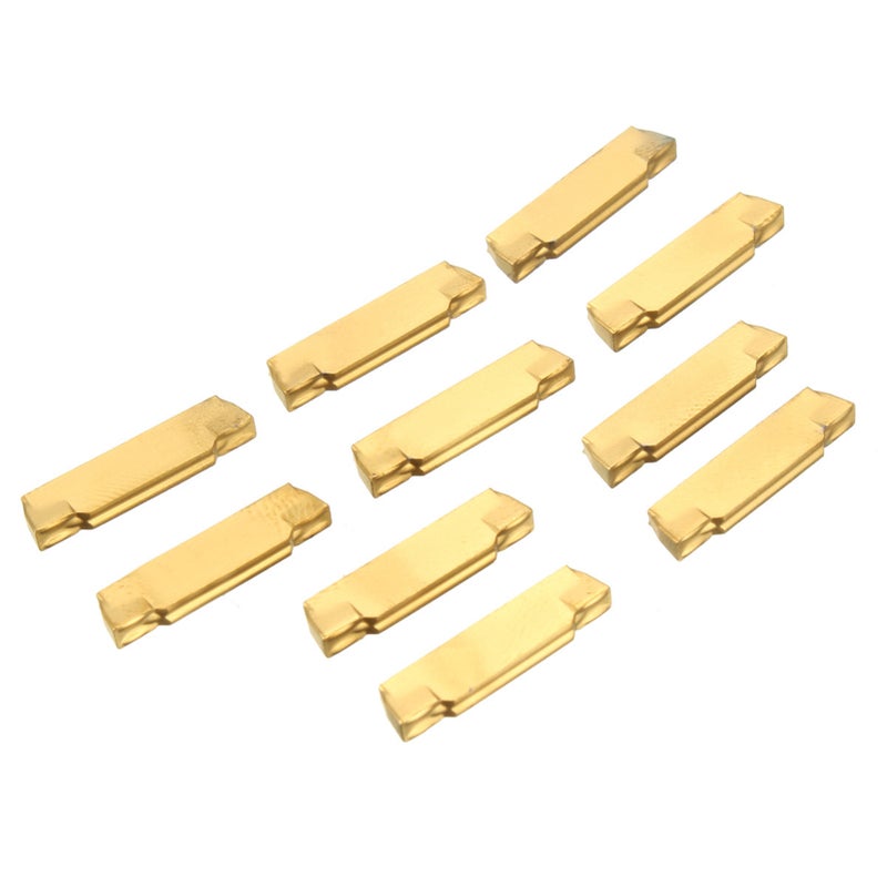 مجموعة أدوات تدوير المخرطة المعدنية MGEHR1212-2 -- قضيب أداة الخدش والشكление مقاس 12 × 100 مم مع 10 قطع من غلولات الكربيد المقطعة MGMN200 ومفتاح قزحي على شكل حرف L للتصليح الشبه النهائي والنهائي - Image 2
