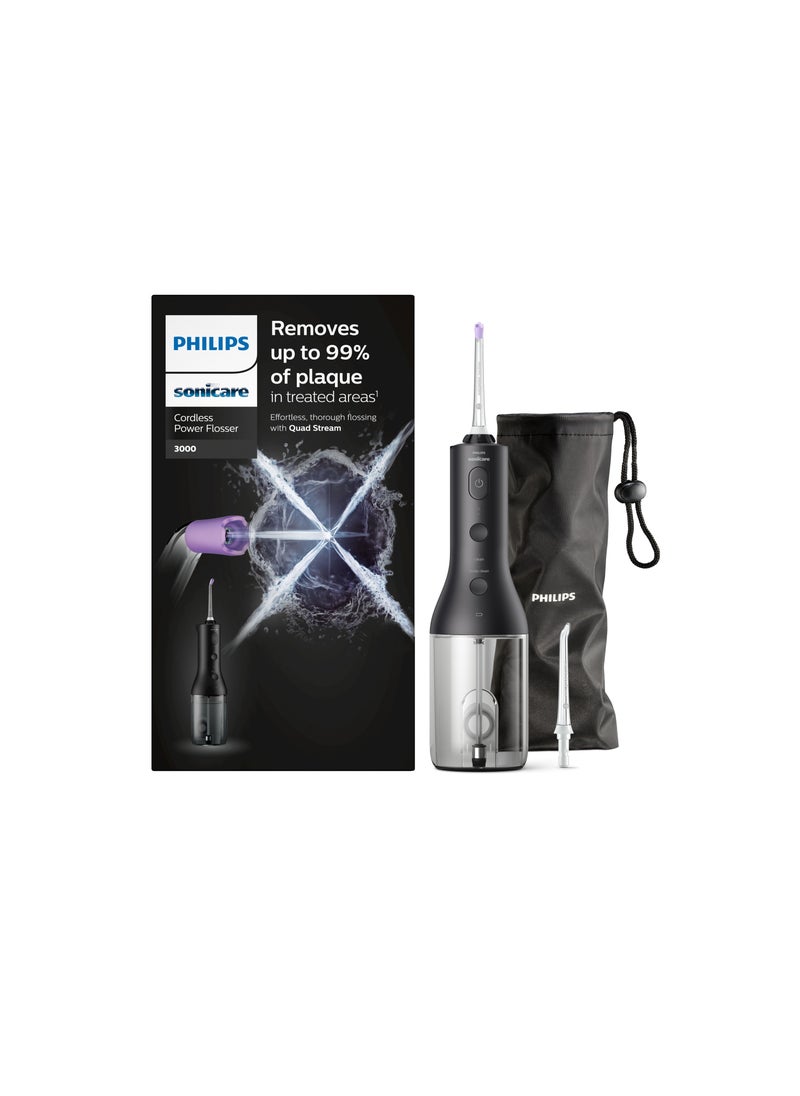 PHILIPS SONICARE - Philips Sonicare Cordless Power Flosser 3000,Black HX3806/33 Certified UAE 3 Pin - Image 1