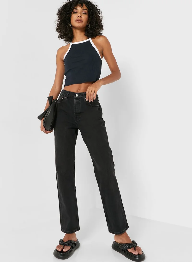 TOPSHOP Contrast Bound Vest