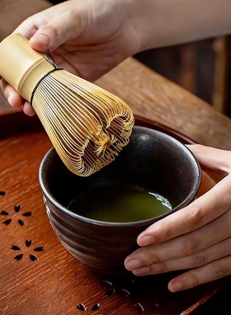 الخيزران ماتشا جلطة، التقليدية اليابانية Chasen ماتشا محرك -الأصيلة اليابانية الخيزران جلطة لشاي ماتشا (البيج) - Image 4