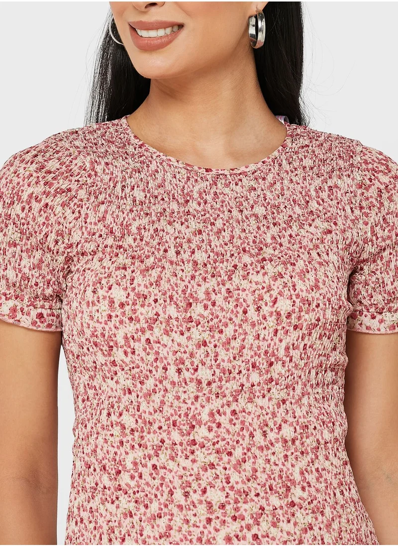 Missguided Maternity Floral Shirred Dress