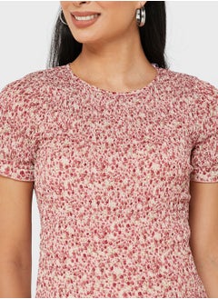 Missguided Maternity Floral Shirred Dress  - Image 3