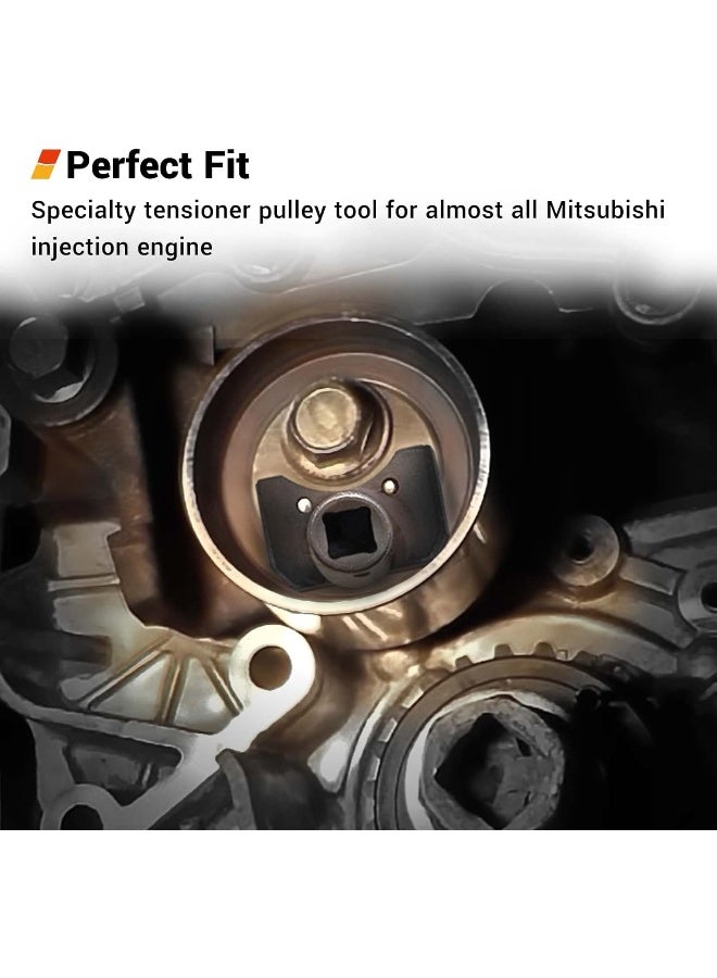 EWK Cam Timing Belt Tensioner Removal Tool Tension Pulley Wrench for Mitsubishi Hyundai - Image 3