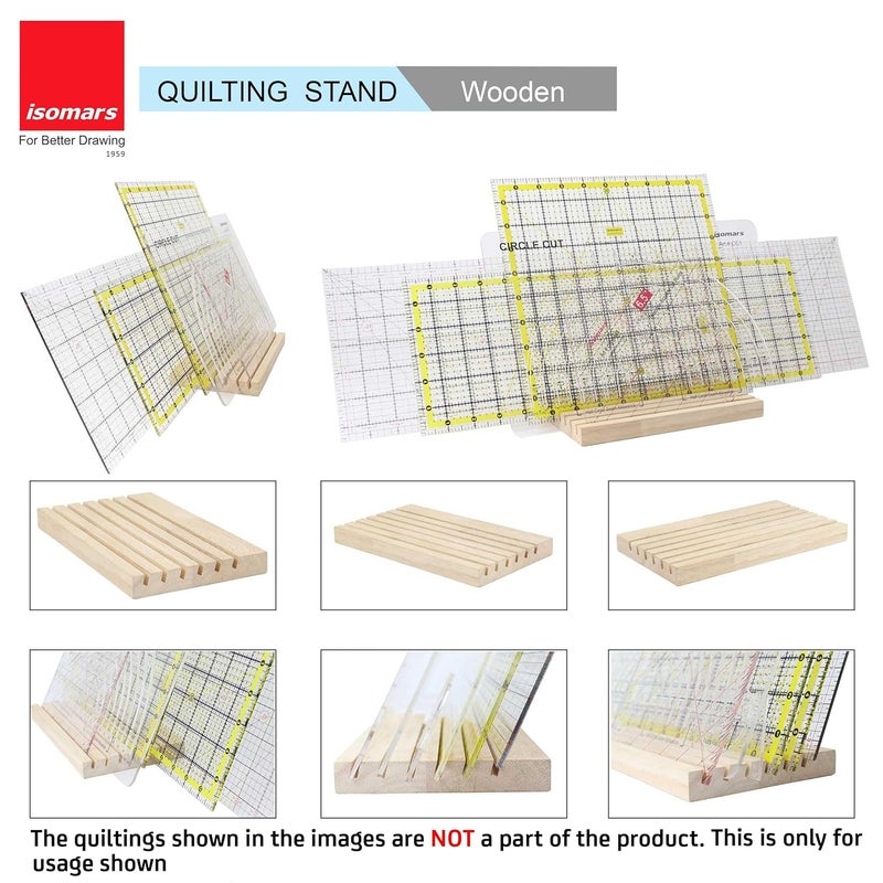 Isomars Isomars Quilting Stand Wooden Stand Holds Upto 6 Quiltings Quilting Holder Or Quilting Organiser  - Image 4