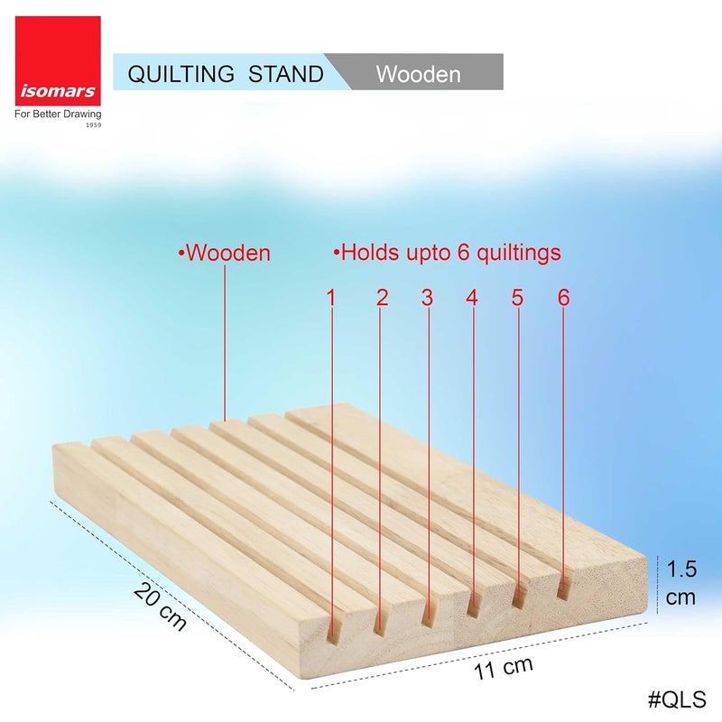 Isomars Isomars Quilting Stand Wooden Stand Holds Upto 6 Quiltings Quilting Holder Or Quilting Organiser  - Image 3