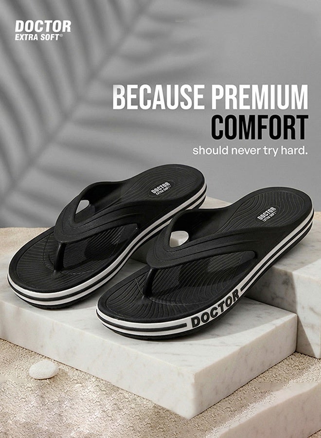 DOCTOR EXTRA SOFT Sport Flip Flops for Men | Soft Cushion Lightweight EVA Comfortable Daily Wear Outdoor Casual Anti Slip Slippers | Doctor Extra Soft D-553 - Image 3