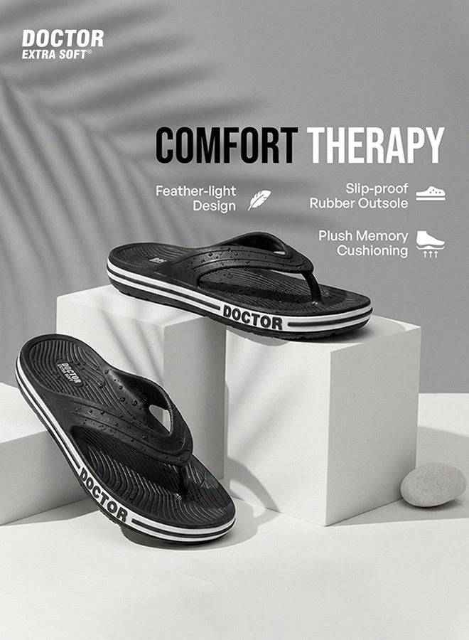 DOCTOR EXTRA SOFT Sport Flip Flops for Men | Soft Cushion Lightweight EVA Comfortable Daily Wear Outdoor Casual Anti Slip Slippers | Doctor Extra Soft D-553 - Image 4