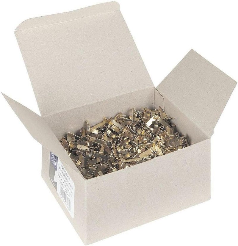 Alco -Albert 590/4 Electro Brassed Paper Fasteners – Length 16 mm 1000 Pcs - Image 1