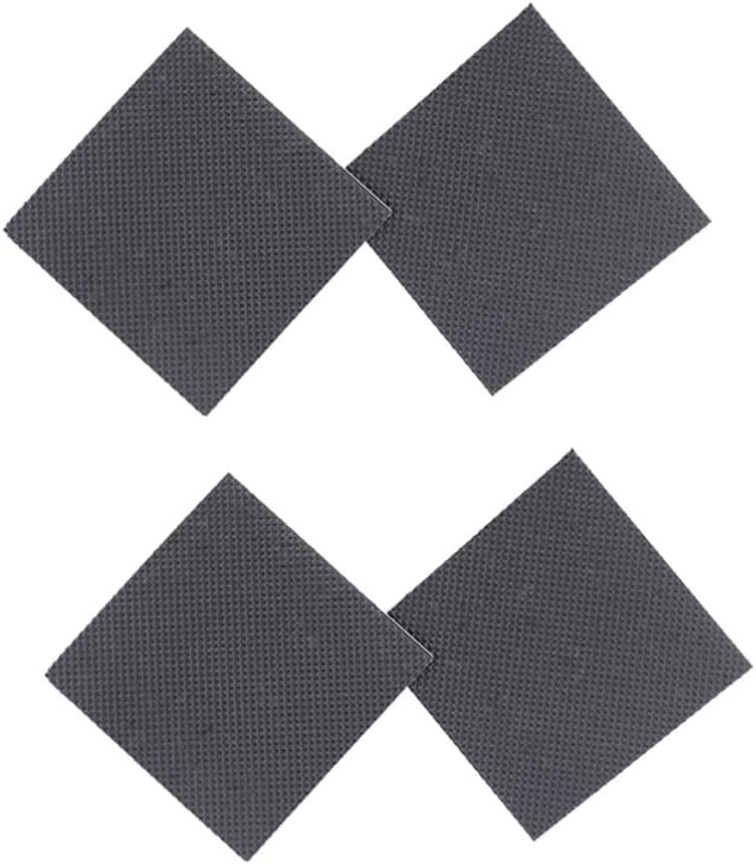 comfrt 4 Pairs Square Self-Adhesive Anti-Slip Stick Pad Stick on Bottom Shoes Grip for Shoes Sandals High Heels Cuttable - 6.5x6.5cm - Image 3