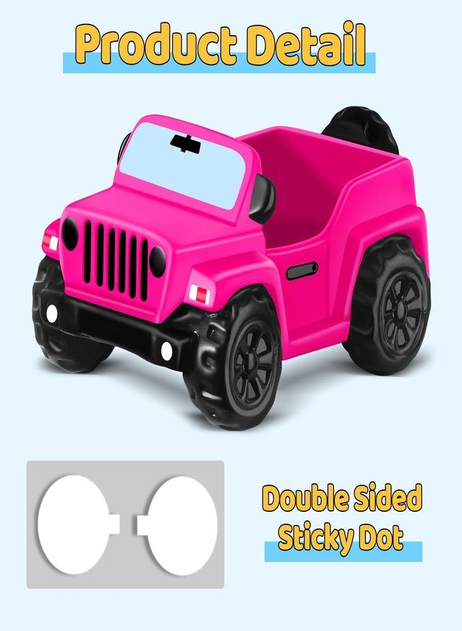 ANGGIKO 3.5 Inch Pink Car Toy for Rubber Ducks, Ducks for Jeeps Dashboard Decor - Image 2
