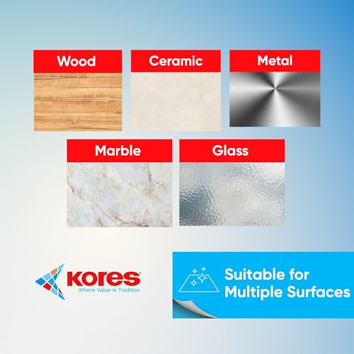 Kores Strong Grip Transparent Double Sided Tape – Ultra Strong Gel Adhesive, Removable & Reusable, 3 Metre Roll, 2mm Thick – For Walls, Glass, Wood, Metal & Home/Office Use | Heavy Duty - Image 3