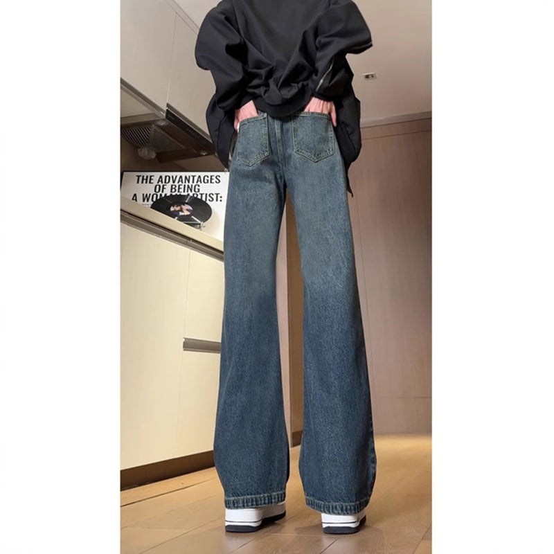 Unisex Classic Denim Jeans Loose Fit Daily Outdoor Wear - Image 2