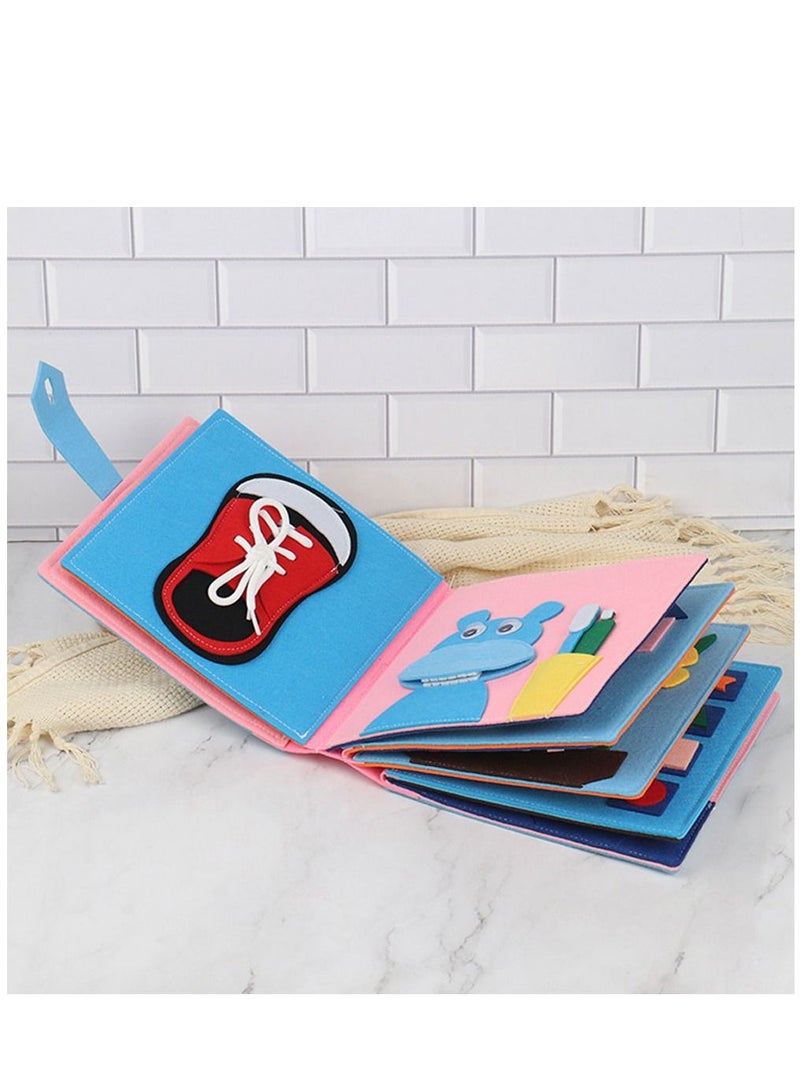 Excefore Busy Board Montessori Toys for 3 Years Old Sensory Toddlers Develop Learning Basic Skills Preschool Activities Educational Autism Book Travel - Image 5