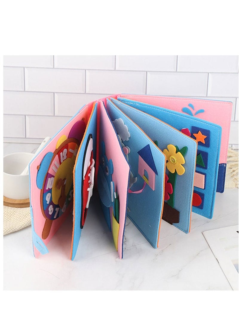 Excefore Busy Board Montessori Toys for 3 Years Old Sensory Toddlers Develop Learning Basic Skills Preschool Activities Educational Autism Book Travel - Image 4