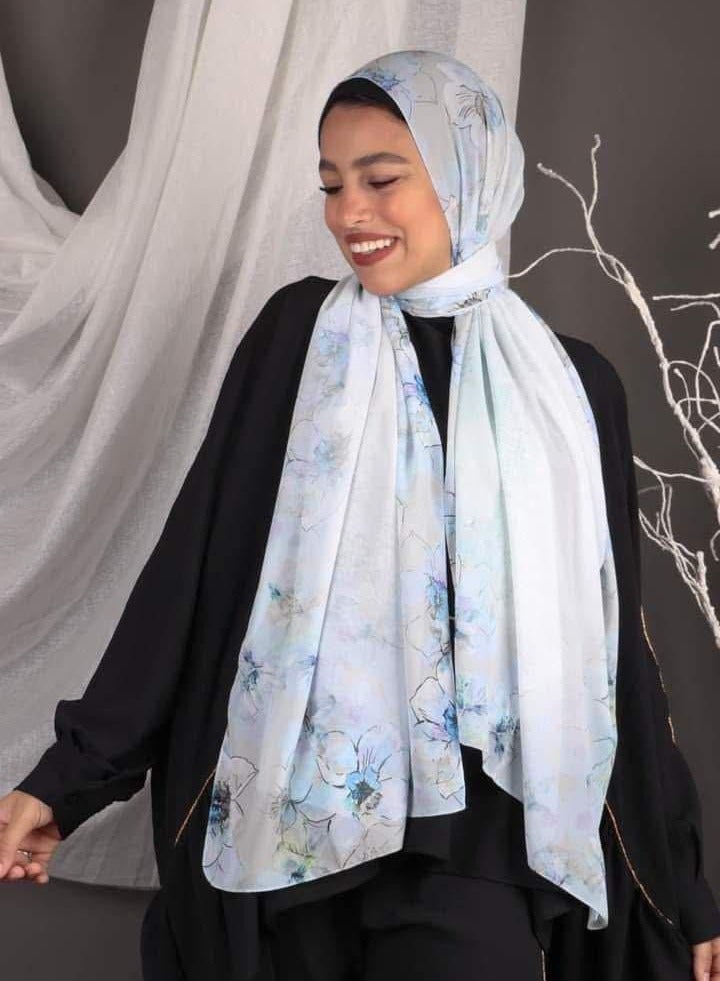 لافوال طرحة شيفون ديجيتال ناعم من Le Voile مقاس 200×70 سم – خفيفة وأنيقة