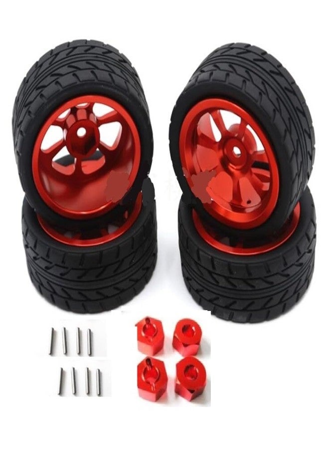 عجلات معدنية مطورة من ZDingTech 16440، إطارات، سداسي العجلات المعدنية، دبابيس لسيارات MJX Hyper Go H16BM وH16GT بمقياس 1/16، قطع غيار 14301 و14302، عجلات معدنية لسيارات MJX 16207 و16208 و16209 و16210 و14301، قطع غيار مطورة H14BM و14209 و14210 - Image 1