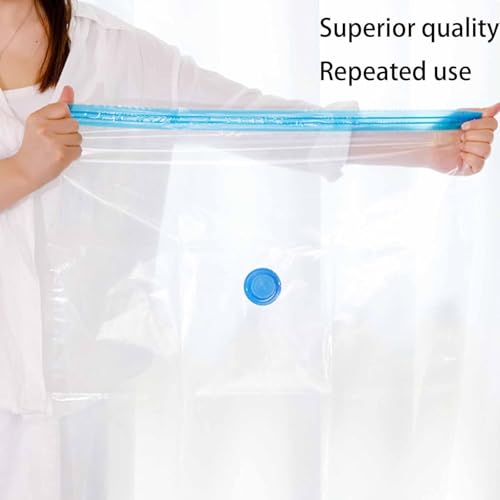 enem Vacuum Bags For Clothes With Pump | Pack of 8 (2 Jumbo, 2 Large, 2 Medium, 2 Small) | Travel Vacuum Bags For Clothes | Wardrobe Organizer For Storage | 1 Year Warranty from enem - Image 2