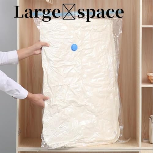 enem Vacuum Bags For Clothes With Pump | Pack of 8 (2 Jumbo, 2 Large, 2 Medium, 2 Small) | Travel Vacuum Bags For Clothes | Wardrobe Organizer For Storage | 1 Year Warranty from enem - Image 4