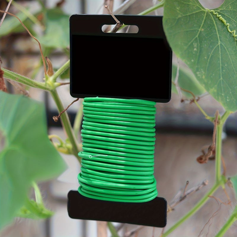 Green Soft Twist Tie 2 Pack Reusable Garden Plant Support Vines for Tomato Branches and Stems - Image 4