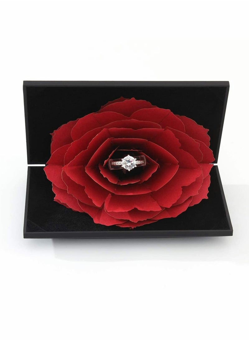Excefore - Ring Box, Creative Jewelry Box, Rose Jewelry Display Storage - Image 1