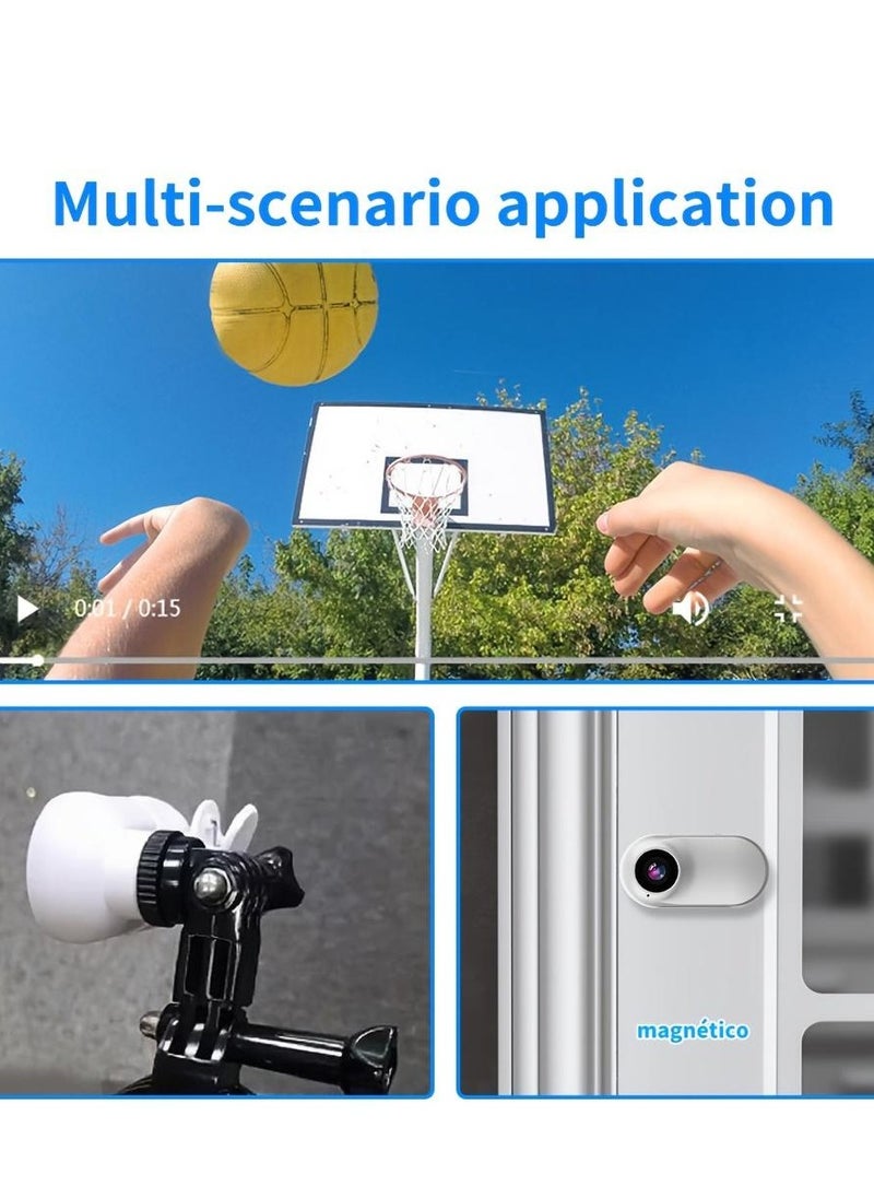 GULFLINK - Creative Vlog Clip 360 Rotating 1080P With LCD Screen Video Record Sports DV Action Body Camera - Image 1