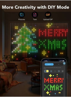 Govee Govee Curtain Lights, WiFi Smart Halloween Window Lights LED, Color Changing Lights, Dynamic DIY Curtain String Lights  - Image 3