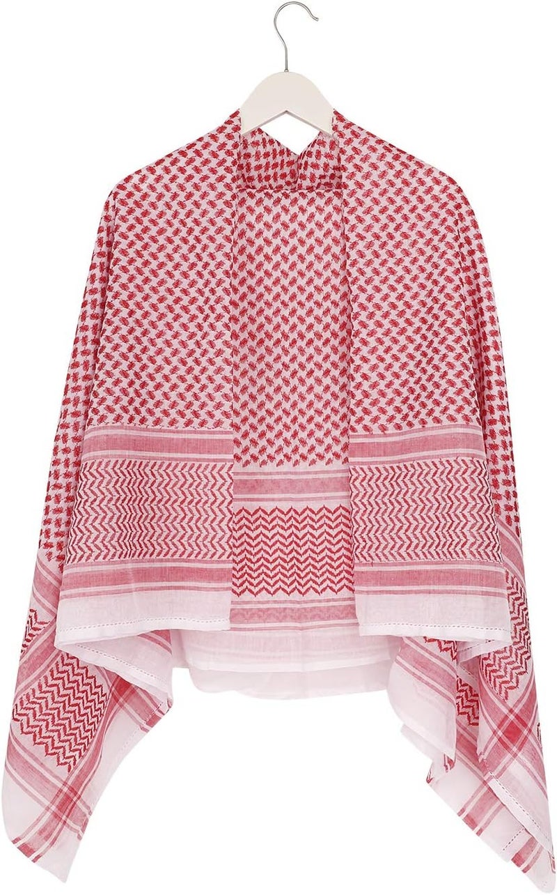 PURFUN Men's Large Arab Shemagh Headscarf Muslim Headcover Shawl Keffiyeh Arabic Scarf - Image 4