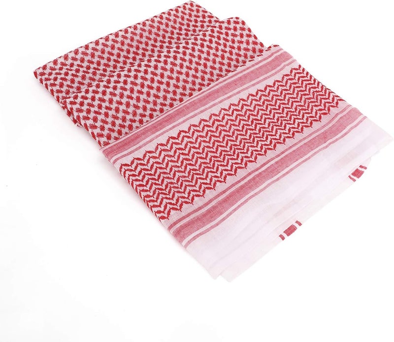 PURFUN Men's Large Arab Shemagh Headscarf Muslim Headcover Shawl Keffiyeh Arabic Scarf - Image 5
