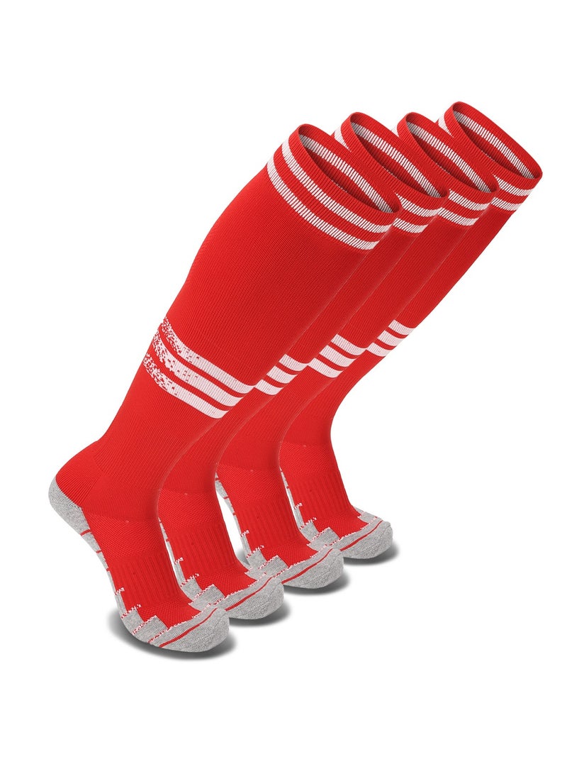 SKY WING Mens Baseball Socks Football Softball Knee High Sock Unisex Athletic Soccer Socks  1/2/3/4 Pairs for Youth Adult  Men and Women - Image 1